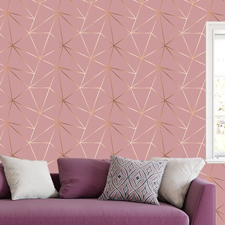 Papel de parede Geométrico Gold Carmim 3,50 mts