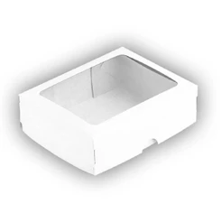 Caixa com Visor S18 11,5x15,5x3,5cm Branca 10un - Assk Rizzo