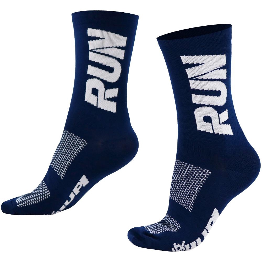 Meia HUPI Run Azul Marinho/Branco em Oferta na Shopee