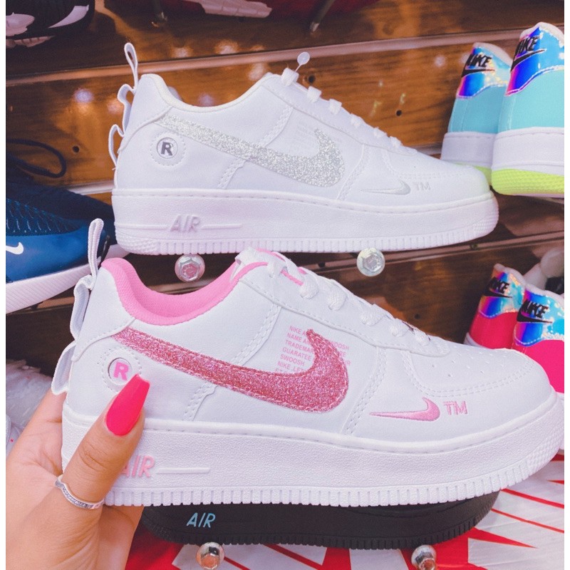 Nike air best sale force rose glitter