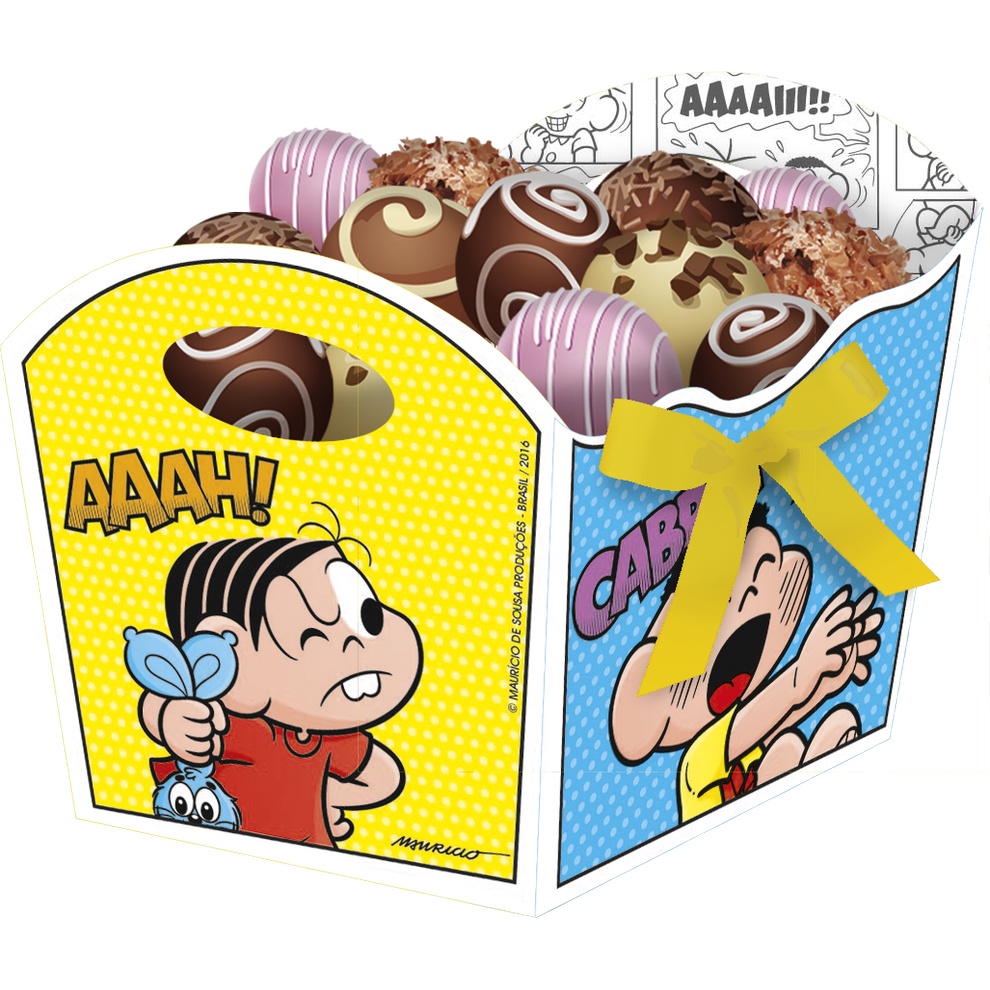 Cachepot Festa Turma da Mônica - 8 unidades - Festcolor - Rizzo Festas em Oferta na Shopee