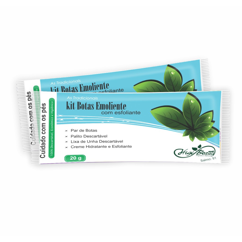 Kit Pedicure Com Creme Esfoliante, Lixa E Palito - Higibeauty - 50 Un.