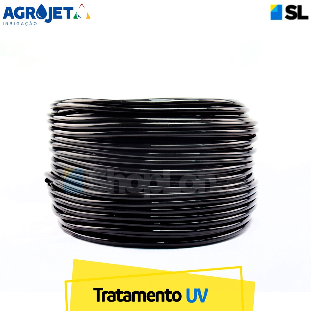 Microtubo Mangueira Pvc Irrigação 5x7 mm Rolo 100m Kit 2