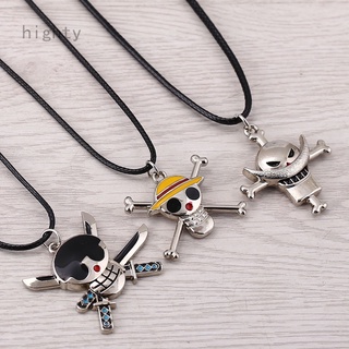 Colar Masculino Com Pingente De Desenho Do Anime One Piece Luffy Ace