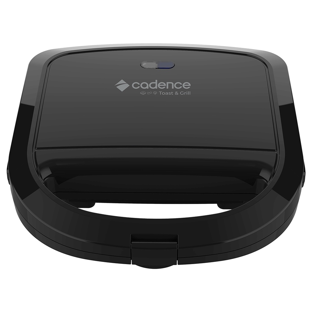 Sanduicheira Cadence Preta Grill Elétrico Antiaderente 110V
