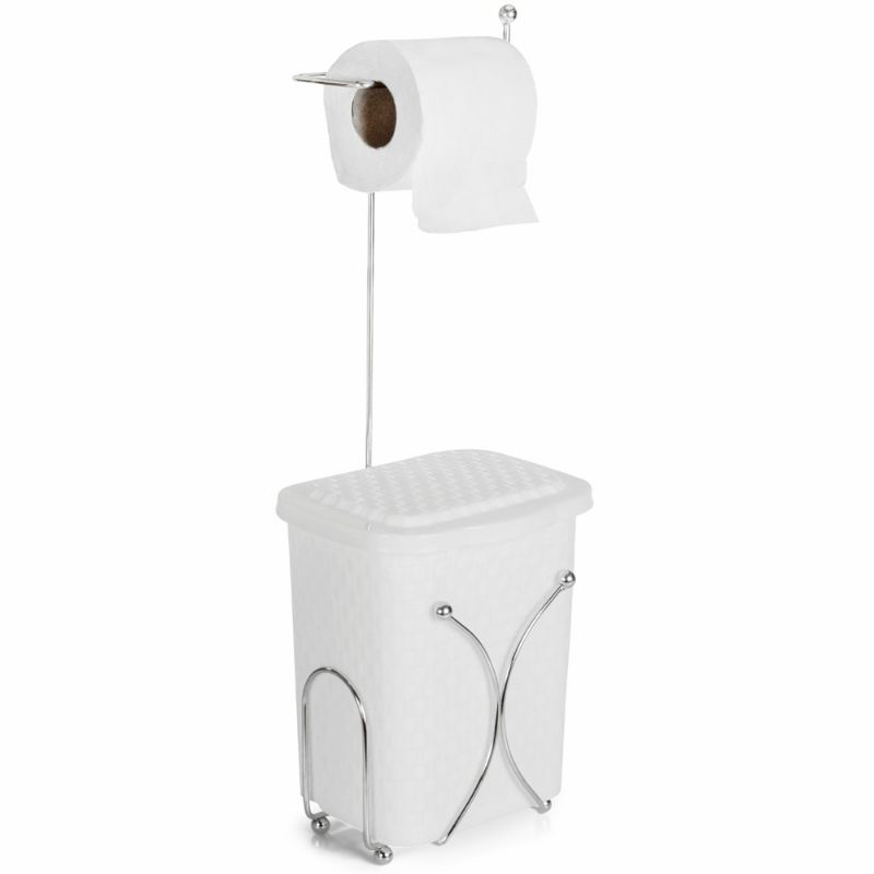 Lixeira com Suporte Porta Papel Higiênico 4L | Shopee Brasil