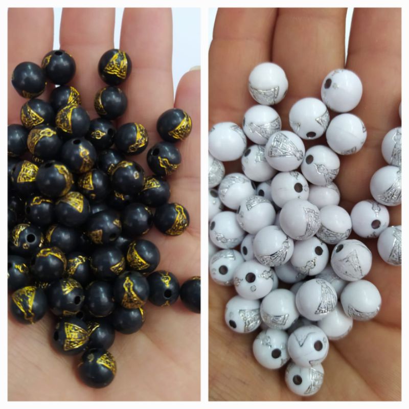 Miçangas Nossa Senhora 10mm  50 Peças.