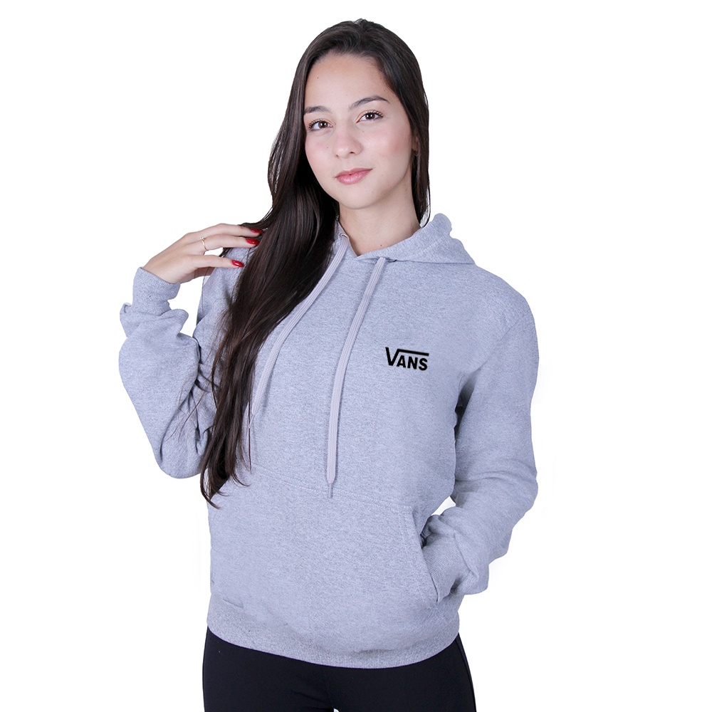 Blusa de Frio Vans Moletom Feminino Canguru Capuz | Shopee Brasil