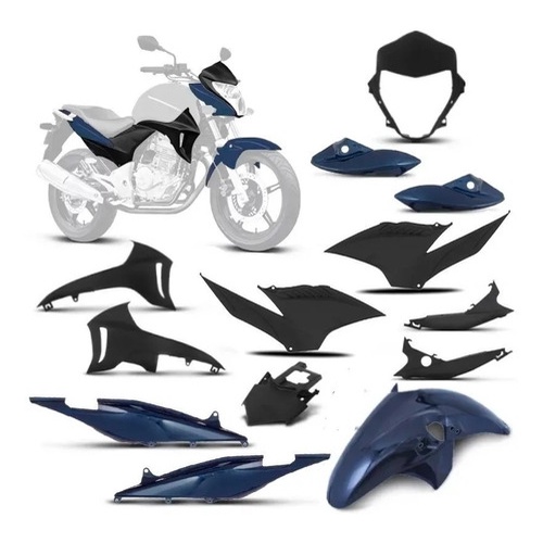 Kit Carenagem Completa Rabeta Aba Tanque Tampa Honda Cb300 R