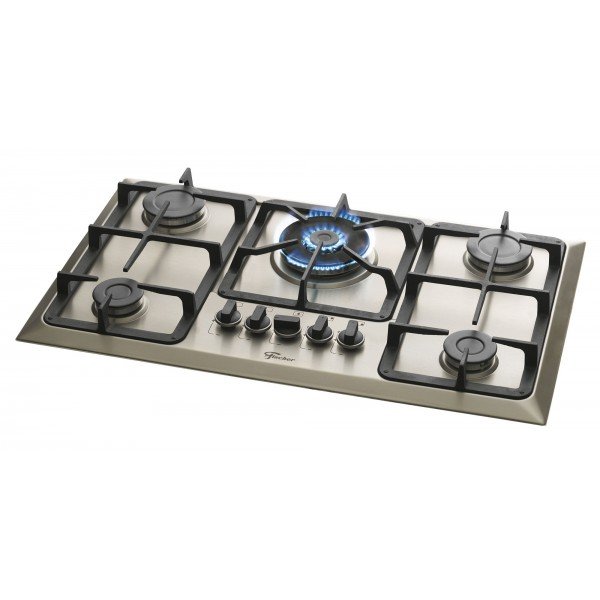 Fogão Cooktop Fischer 5 Bocas Tripla Chama - Mesa Inox 23678-54121