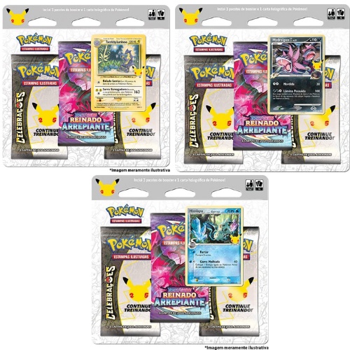 Cartas Pokémon Triple Pack Espada Escudo 11 Croagunk - Copag