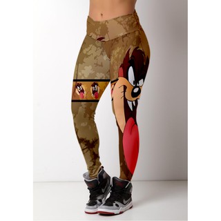 Calça Legging Adulta Suplex Sublimada Taz-Mania