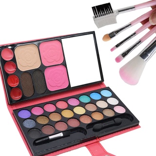 Paleta De Sombras + Lip Gloss + Sobrancelha + Blush Conjunto Completo De Cosméticos Bandeja De Maquiagem