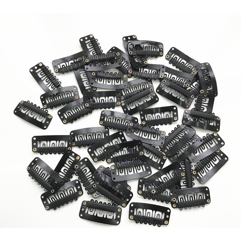 Kit Presilhas tic tac para aplicação em extensão de cabelo, perucas em Oferta na Shopee