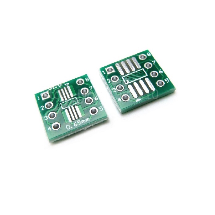 Adaptador Smd TSSOP8 SSOP8 SOP8 ou DIP8 para 8 Pinos p/ NE555 NE555P ...