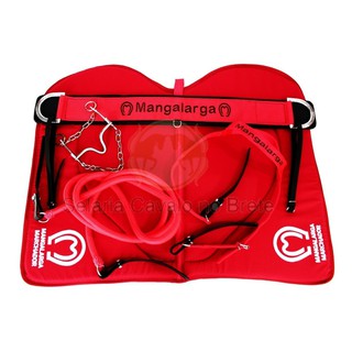 Kit Arreata para Cavalos Montaria Manta Baxeiro + Redea e CAbeçada + Peitoral + Freio Mangalarga todas as raças