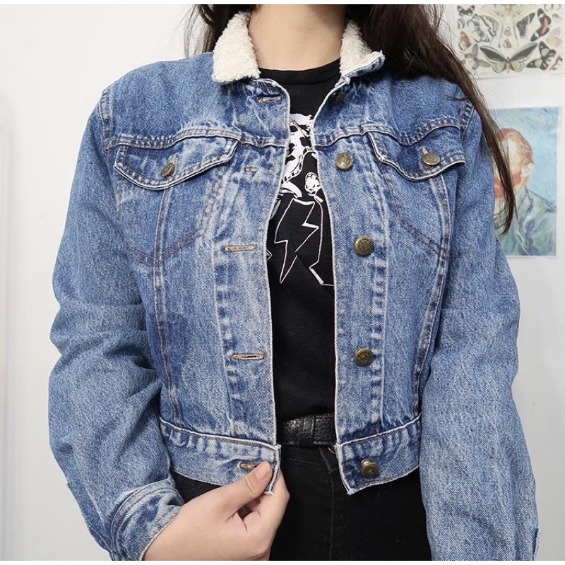 jaqueta jeans vintage brecho