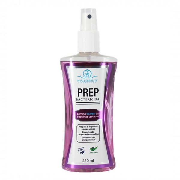 Prep Bactericida Para Mãos e Unhas 250ml PhálleBeauty PH0501 em Oferta na Shopee