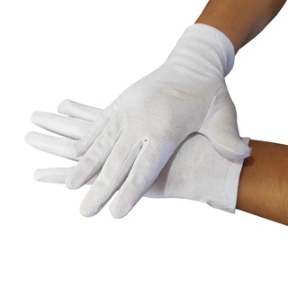 luva algodao branca kit 10 pares alergia