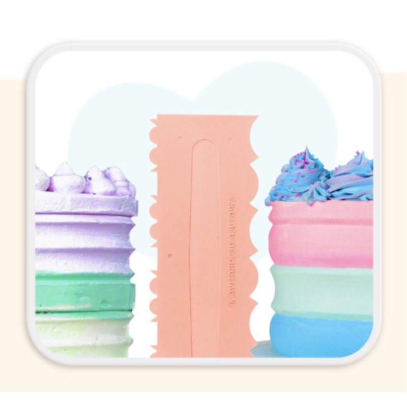 Espátula DECORATIVA N•11  ROSA LENI para bolo e confeitaria bluestar 23 cm  dupla confeitaria  (chocobraz) em Oferta na Shopee