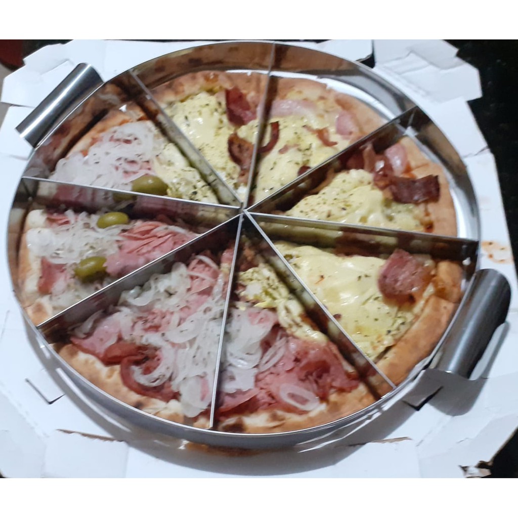 Marcador De Fatia De Pizza 8 Fatia Diametro 35 Em Inox em Oferta na Shopee