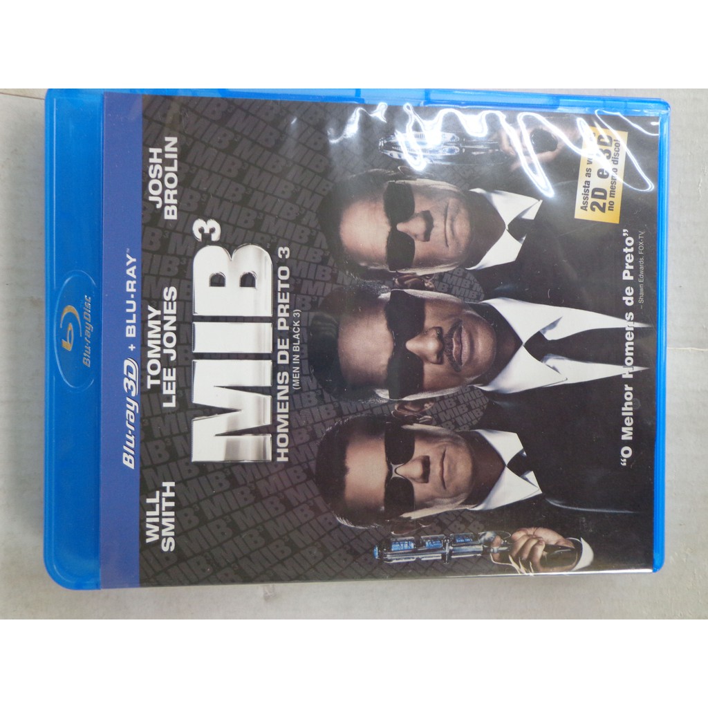 Mib 3 Homens De Preto 3d E 2d Duplo Blu-ray Original deslacrado - aventura