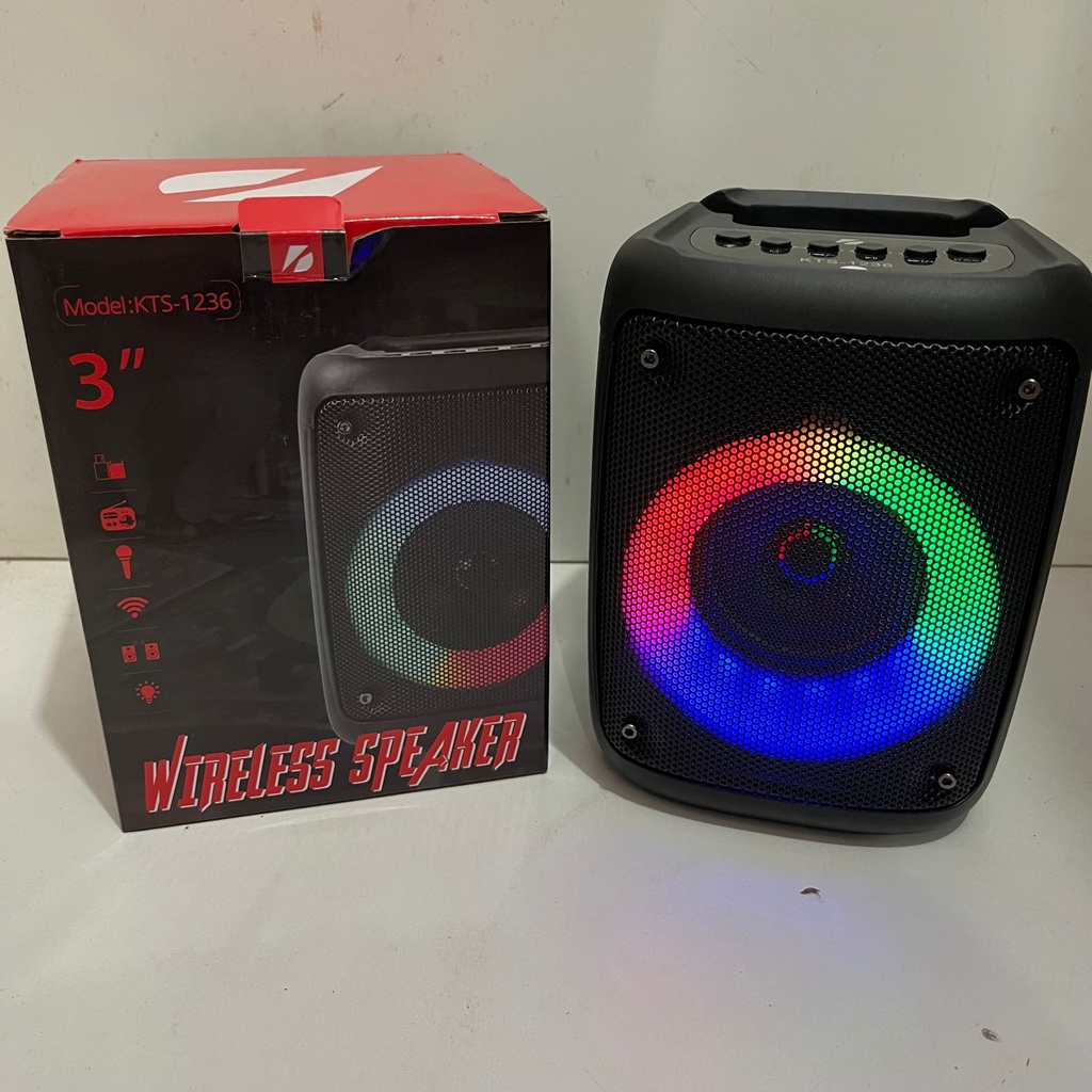 Caixa De Som Bluetooth Wireless Big Sound Speaker Com Suporte kts1236