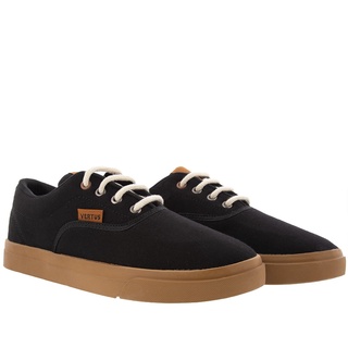 Tênis Vertus Casual Pespontos Tecido Preto