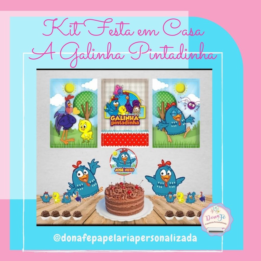 Kit De Personalizados Galinha Pintadinha Shopee Brasil