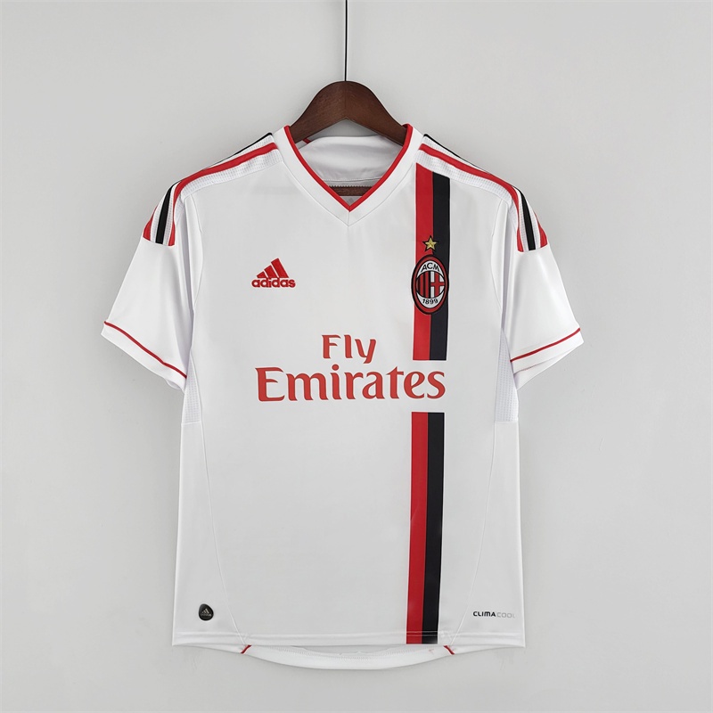 Versão Retrô AC Milan 2011/2012 AWAY Ventilador Futebol Camisa