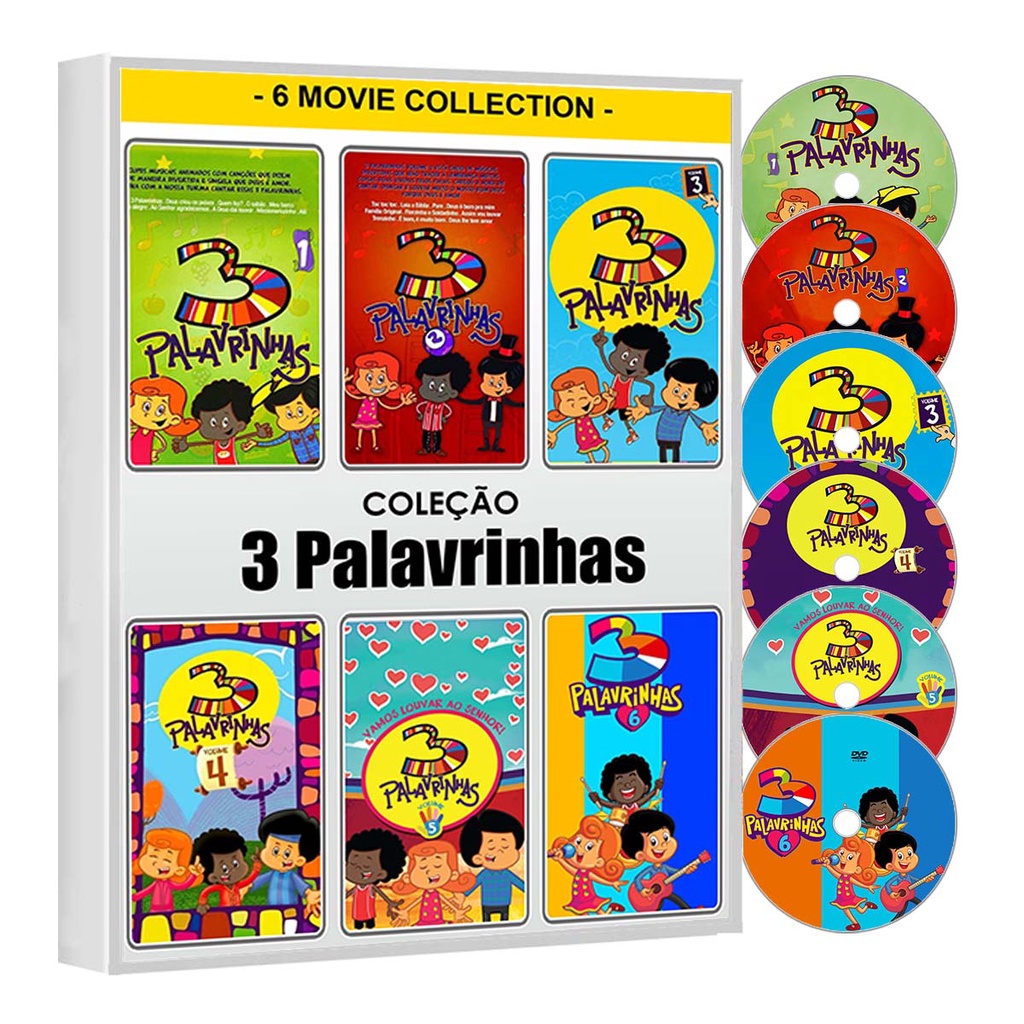 dvd 3 palavrinhas volume 6