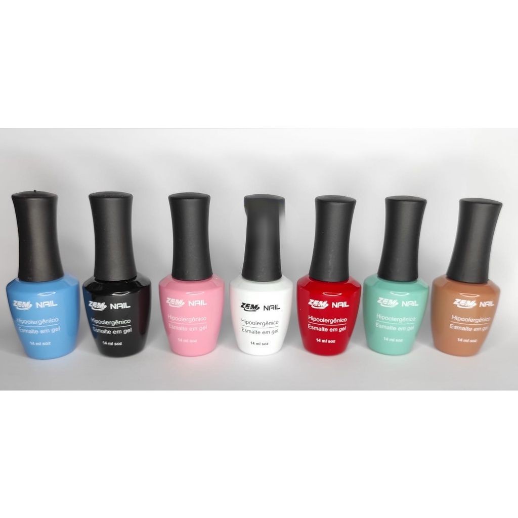 Esmalte Em Gel Zem Nail Perfect 14ml Hipoalergênico Led Uv