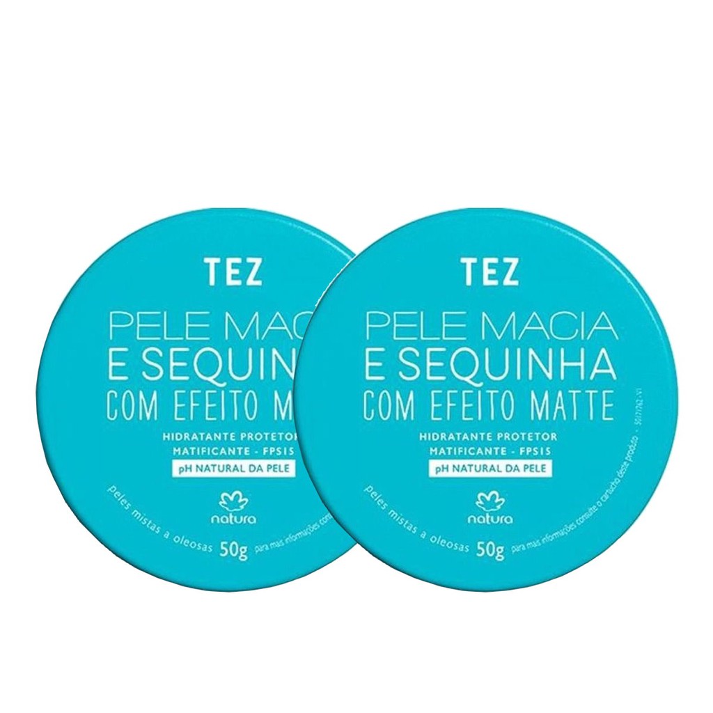 Natura Tez Creme Hidratante Protetor Matificante Fps 15 Kit com 2 unidades  | Shopee Brasil
