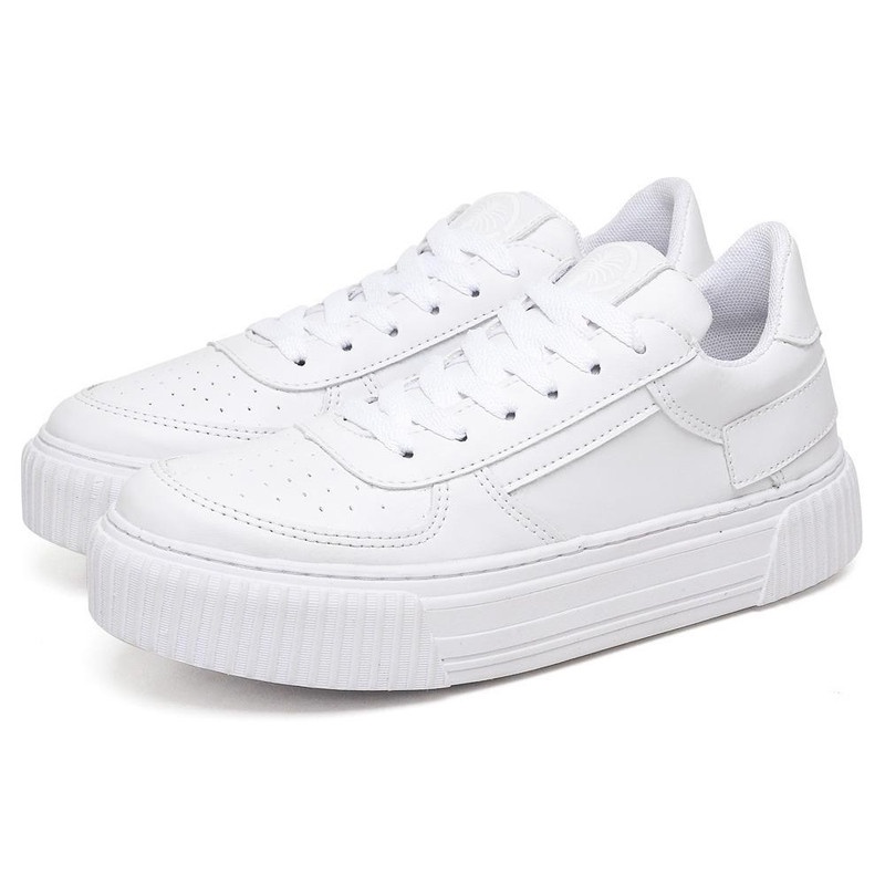 Tenis Sneaker Dubuy Feminino Plataforma Branco Sun 029FG em Oferta na Shopee
