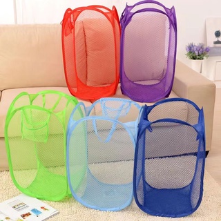 Cesto Organizador Grande Para Roupas Suja e Brinquedos Dobrável Furadinho Multiuso - Diversas Cores