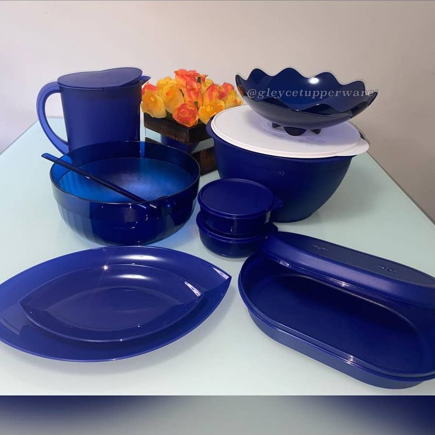 Venda dos ITENS INDIVIDUAIS Peças Tupperware Azul Luxo E Resistência Jarra Murano Tupperware 3,8L. , Fruteira Policarbonato Floresta Grande, Tigela Actualite 10 Litros, Concha e Tigela Premier 6 litros