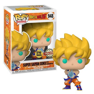 Funko POP! Animation Dragonball Z #948 Super Saiyan Goku with Kamehameha Wave (Glows In The Dark) - New, Mint Condition | Supportive Solutions
