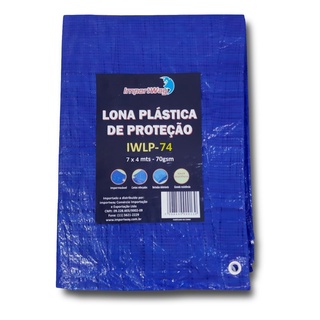 Lona 7x4 Azul Impermeavel Telhado Piscina Barraca Camping