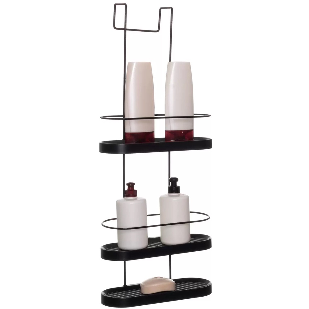 Suporte Suspenso Porta Shampoo Prateleira Tripla Wave