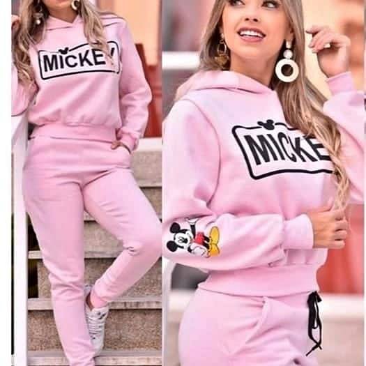 conjunto moletom feminino mickey