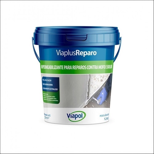 Impermeabilizante Rodapé Parede Viaplus Reparo 4kg Viapol