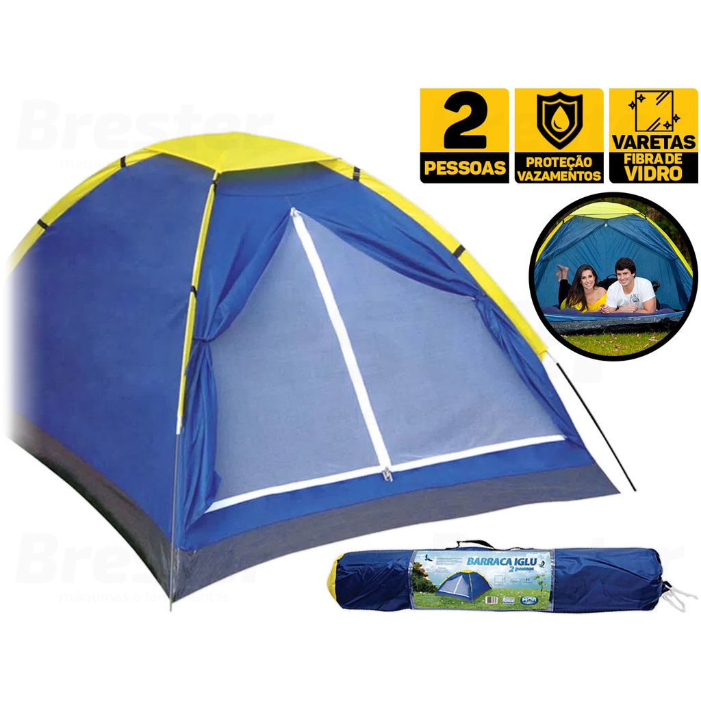 Barraca Acampamento Camping 2 Pessoas Lugares Tipo Iglu Mor C/ Mosqueteiro Varet