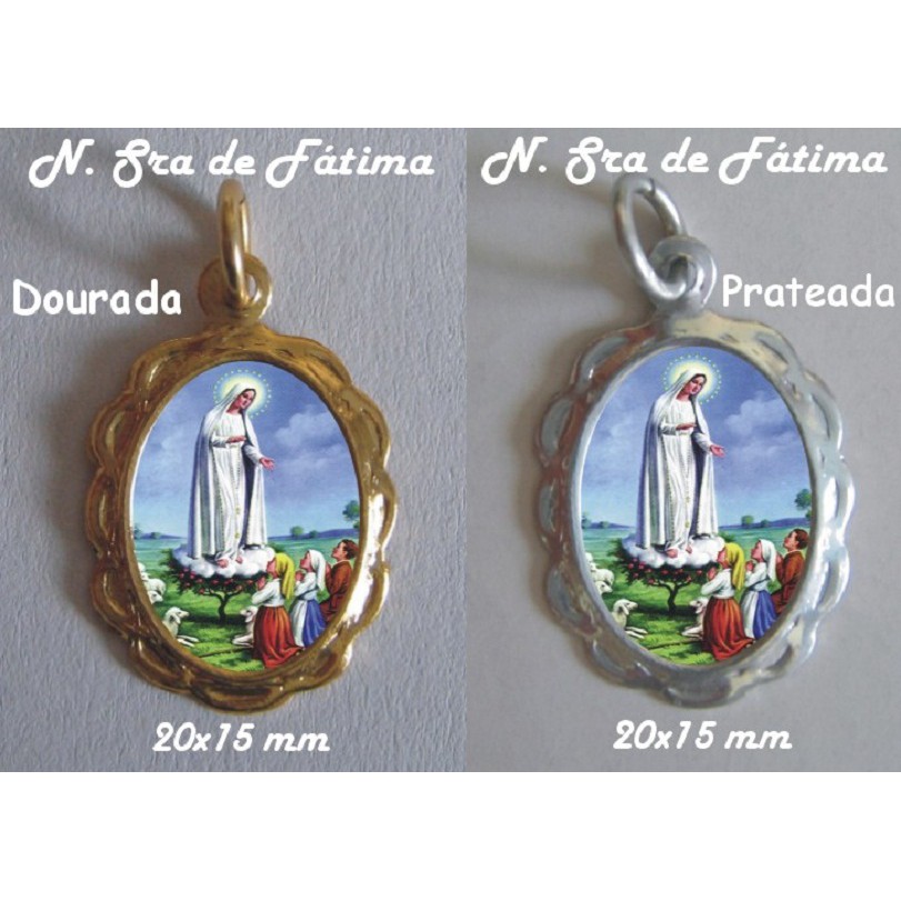 Pingentes com a Imagem de Nossa Senhora De Fátima - 2.0 X 1.5 Cm em Oferta na Shopee