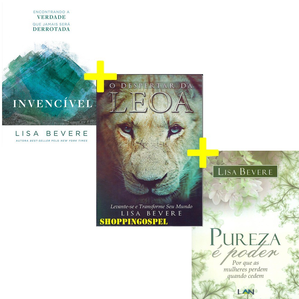 Kit Despertar Da Leoa + Pureza É Poder + Invencível - Bevere