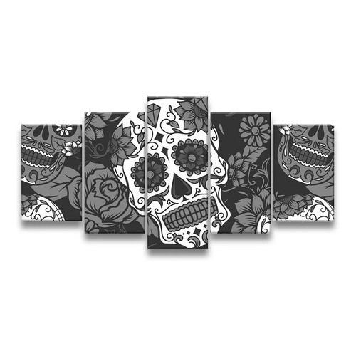 Quadro De Parede Decorativo 115x60 Sala Quarto Caveira Mexicana.RCC DECORAÇÕES