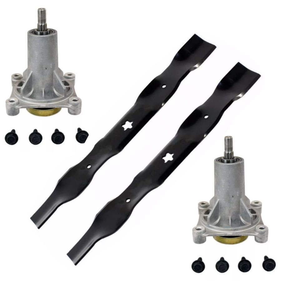 Kit 02 Mandril Facas Trator Husqvarna Ltt18538 Lt151 Lt1597