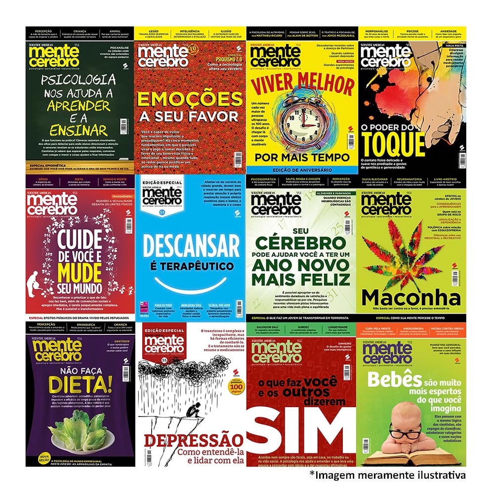 Revista Mente E Cerebro - Psicologia Psicanalise E Neurociencias - Varias Capas