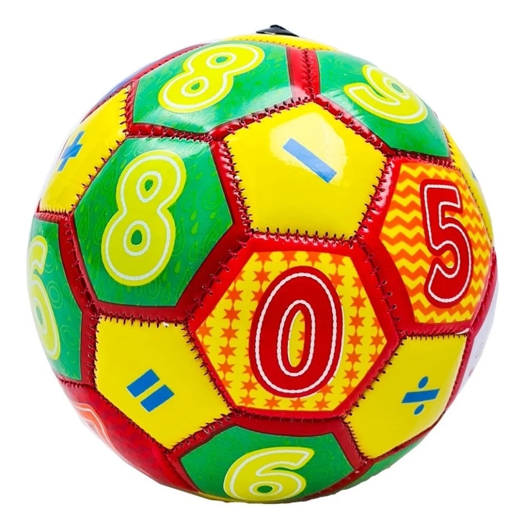 Bola de Futebol Infantil De Números Macia Linda