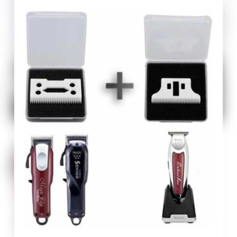 01 Lâmina Cerâmica Wahl Magic + 1 Lâmina Detailer De Cerâmica