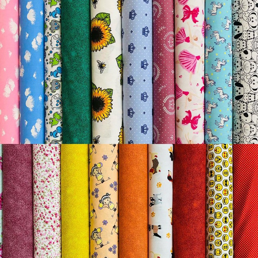 1 Metro de Tricoline Estampado Algodão